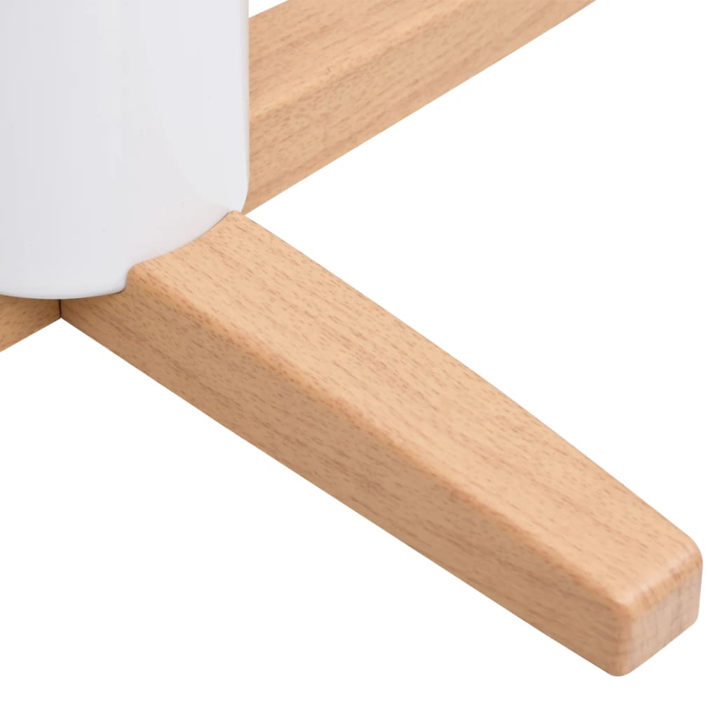 Soporte para árbol de Navidad blanco/natural 15,5x55x55 cm