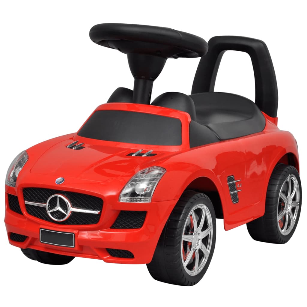 Cochecito infantil Merxo empuje con volante musical +2A rojo 38,4x66,2x28,7 cm lateral