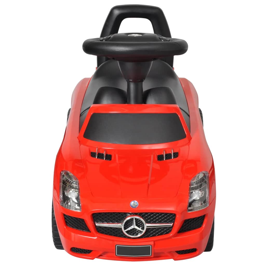 Cochecito infantil Merxo empuje con volante musical +2A rojo 38,4x66,2x28,7 cm frontal