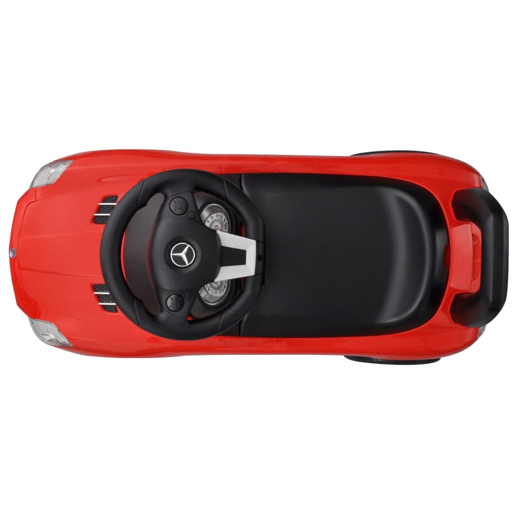 Cochecito infantil Merxo empuje con volante musical +2A rojo 38,4x66,2x28,7 cm