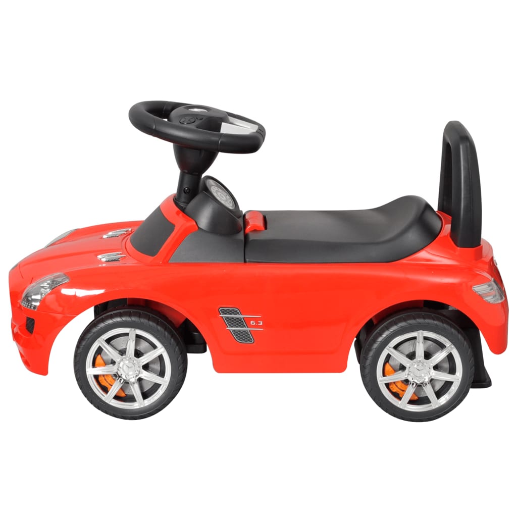 Cochecito infantil Merxo empuje con volante musical +2A rojo 38,4x66,2x28,7 cm