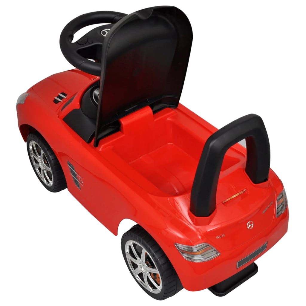 Cochecito infantil Merxo empuje con volante musical +2A rojo 38,4x66,2x28,7 cm