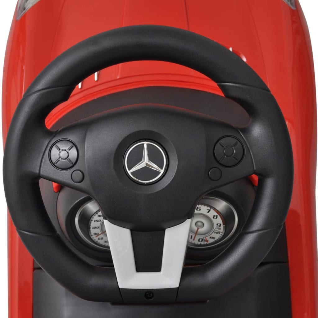Cochecito infantil Merxo empuje con volante musical +2A rojo 38,4x66,2x28,7 cm