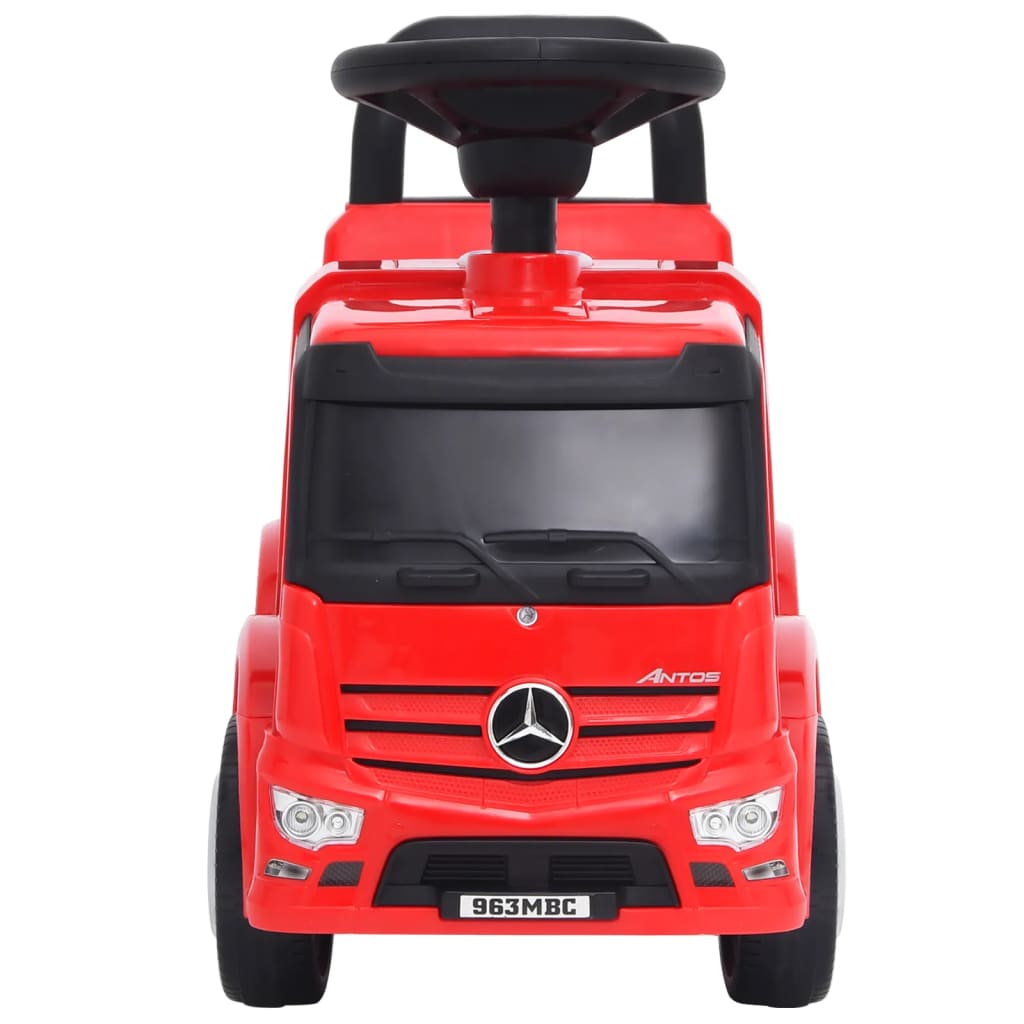 Camión correpasillos Mercedes-Benz rojo 12-36 meses