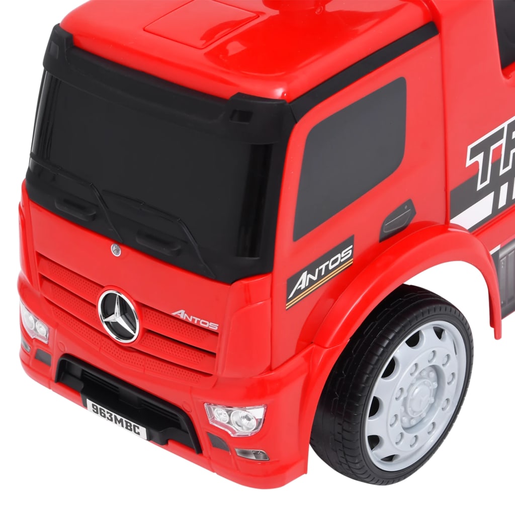 Camión correpasillos Mercedes-Benz rojo 12-36 meses