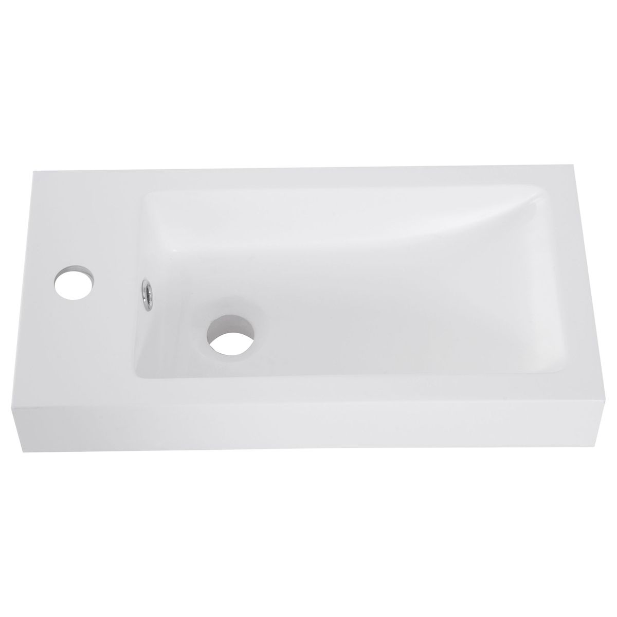 Mueble de baño Mica Kleankin 2 puertas blanco 25x50x86 cm