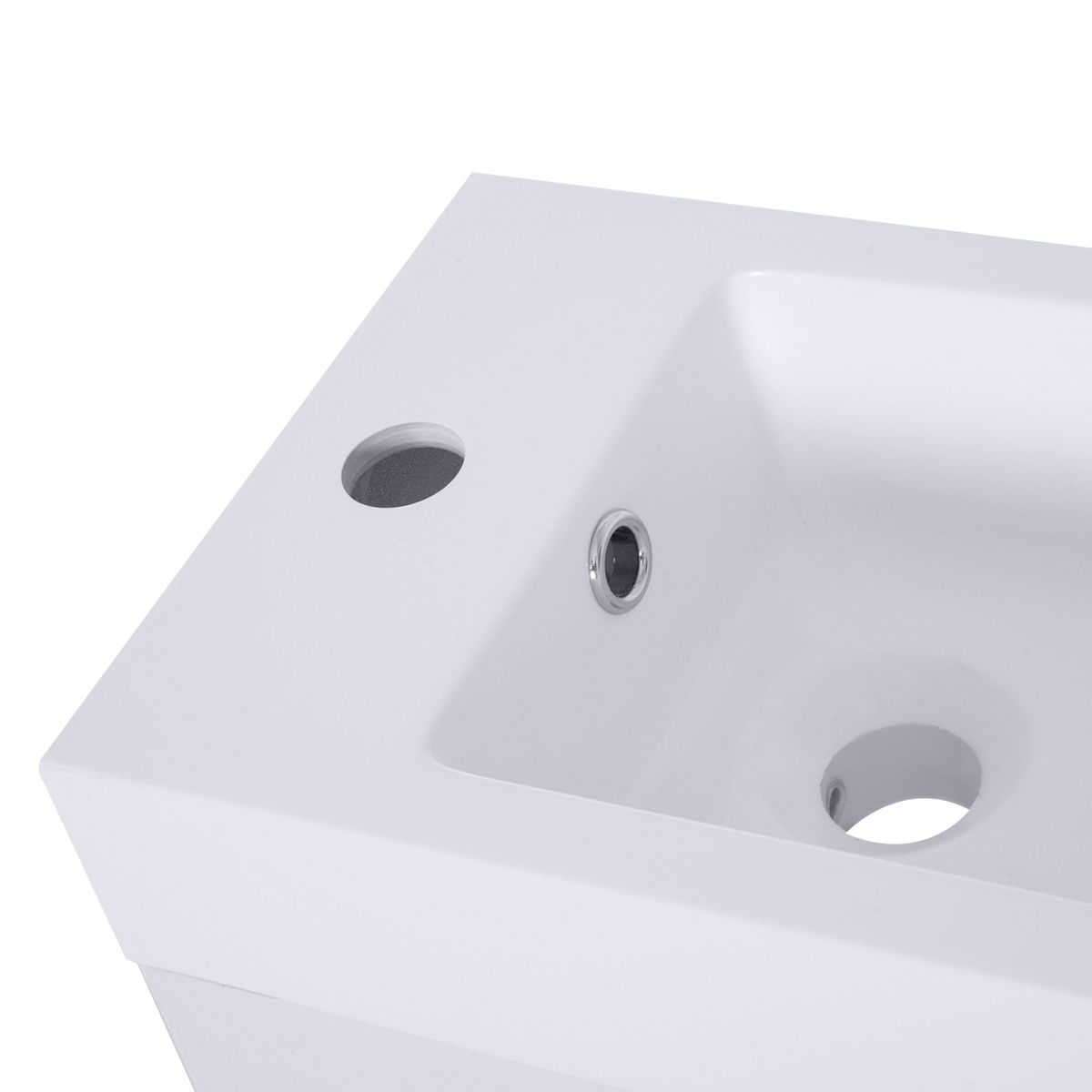 Mueble de baño Mica Kleankin 2 puertas blanco 25x50x86 cm