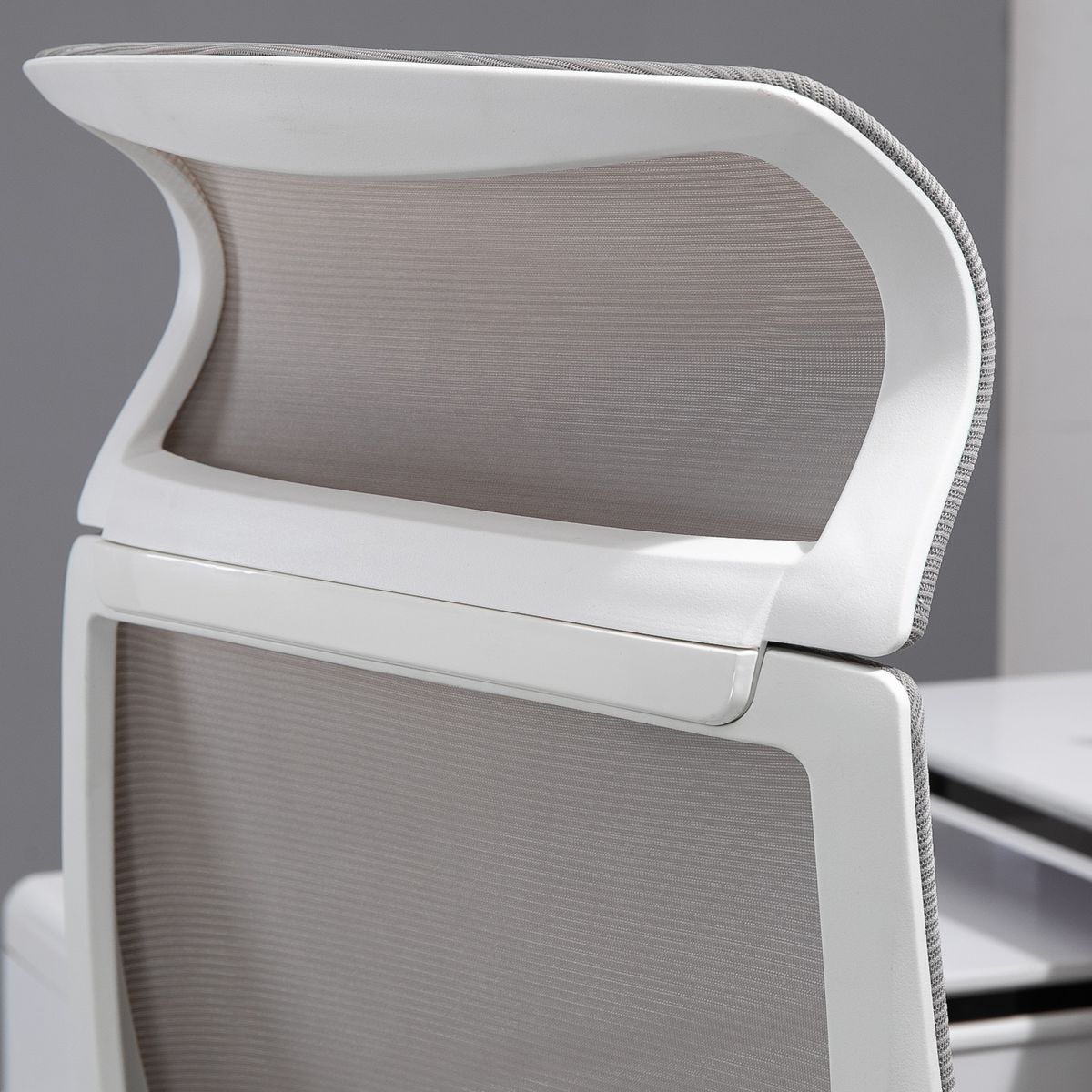 Silla de oficina Salu Vinsetto altura ajustable reclinable gris 120,9-128,9x64x61 cm