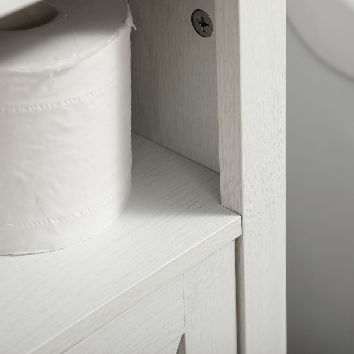 Mueble de lavabo Well Kleankin con armario blanco 60x60x30 cm