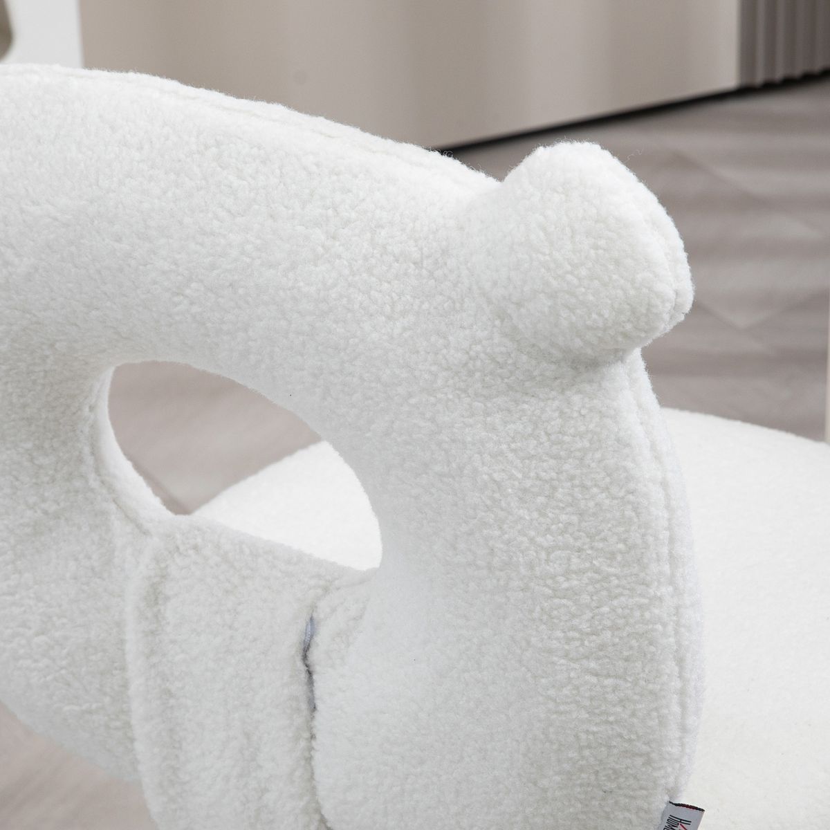 Silla de escritorio Osso Homcom altura regulable blanco 80-90x50x56 cm