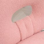 Silla de escritorio Osso Homcom altura regulable rosa 80-90x50x56 cm