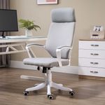 Silla de oficina Nice Vinsetto altura ajustable gris 112-120x63x65 cm