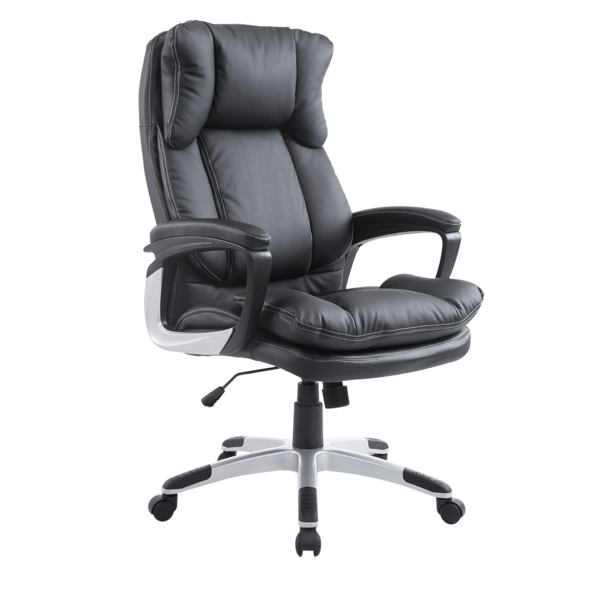 Silla de oficina Beheel Homcom altura ajustable negro 110-120,5x66x71 cm