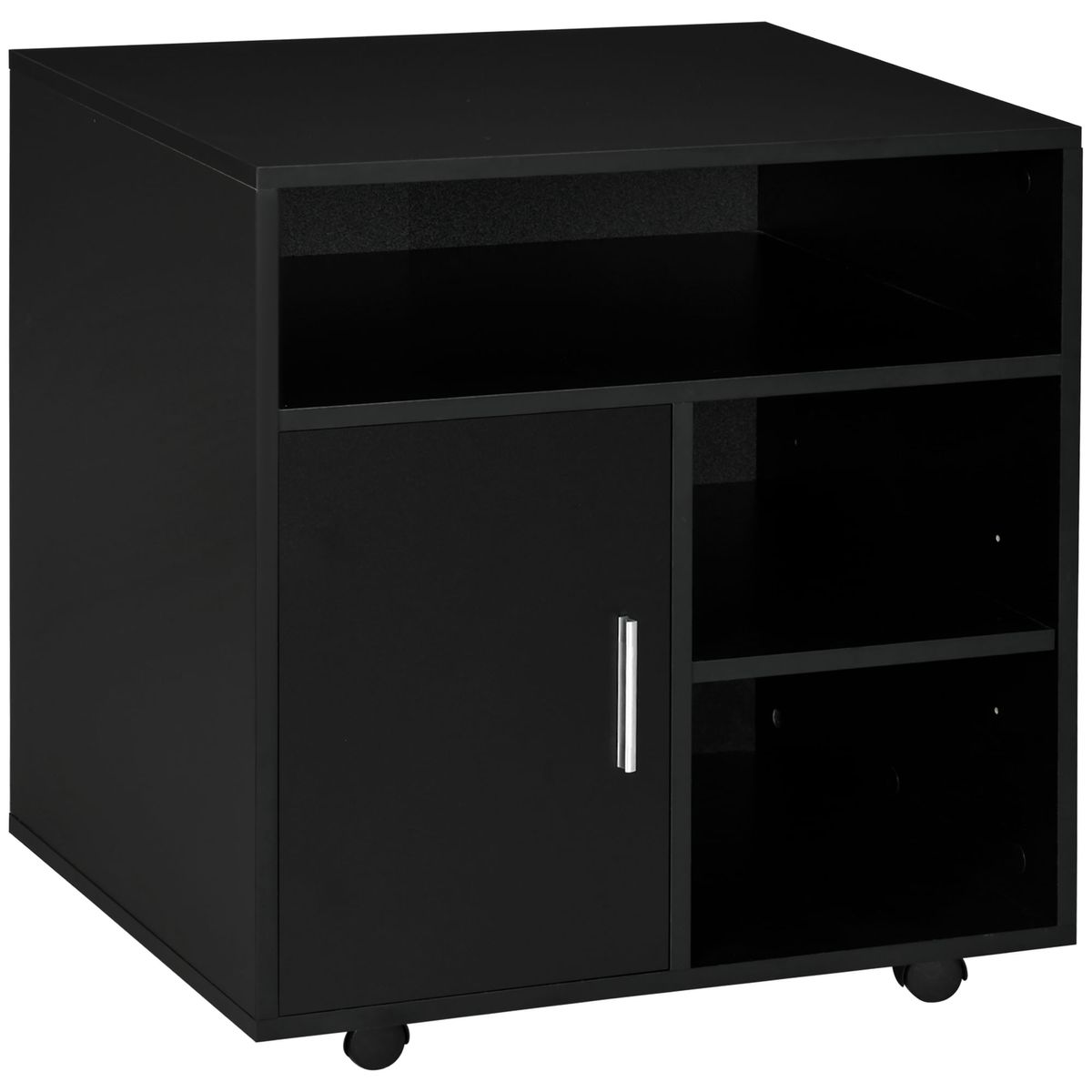 Mueble-auxiliar-Hanna-Homcom-3-estantes---armario-negro-355x60x50-cm