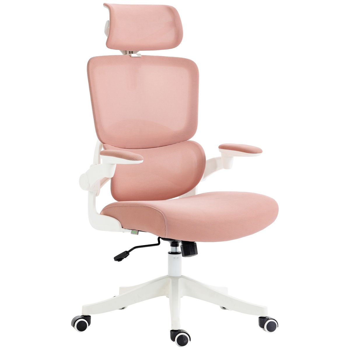 Silla de oficina Asby Vinsetto reposacabezas rosa 120-133x62x58 cm
