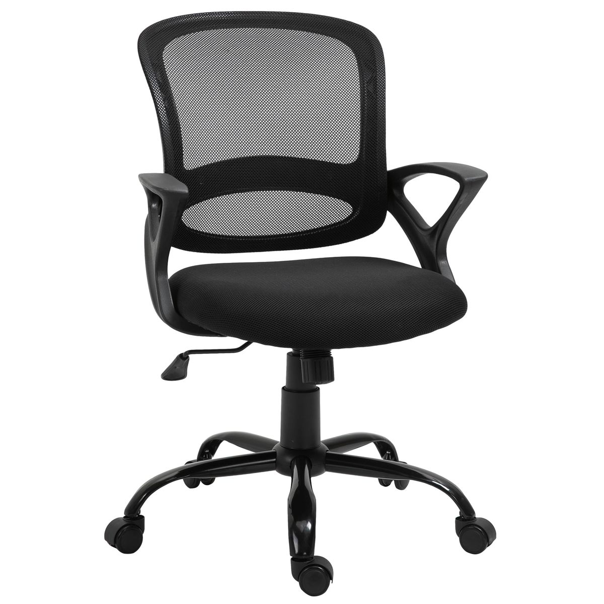 Silla de oficina Carra Vinsetto ergonómica ajustable negro 89-99x61x61 cm
