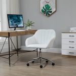Silla de escritorio Keld Vinsetto altura ajustable blanco 79-89x60x59 cm