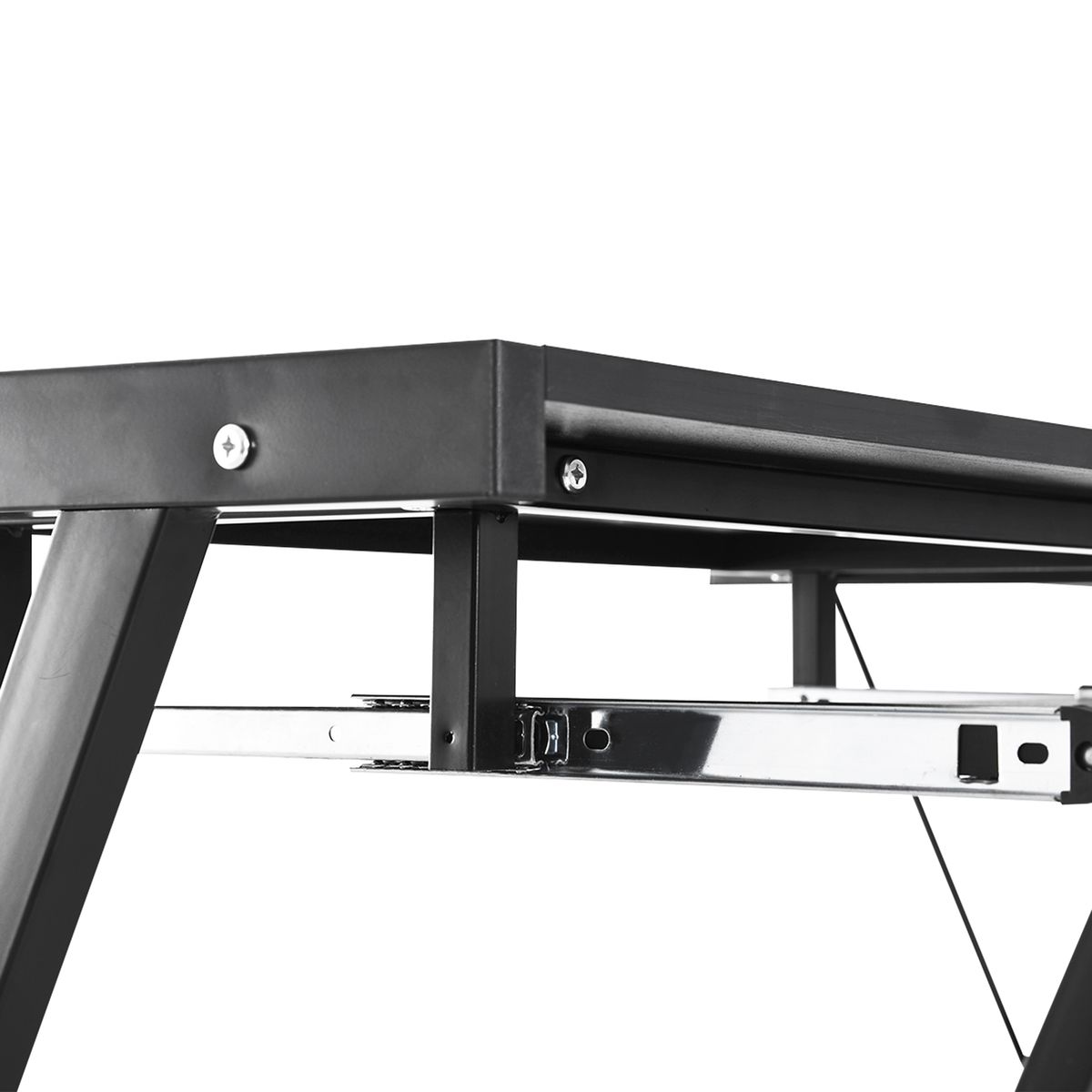 Escritorio Mule Homcom convertible acero negro