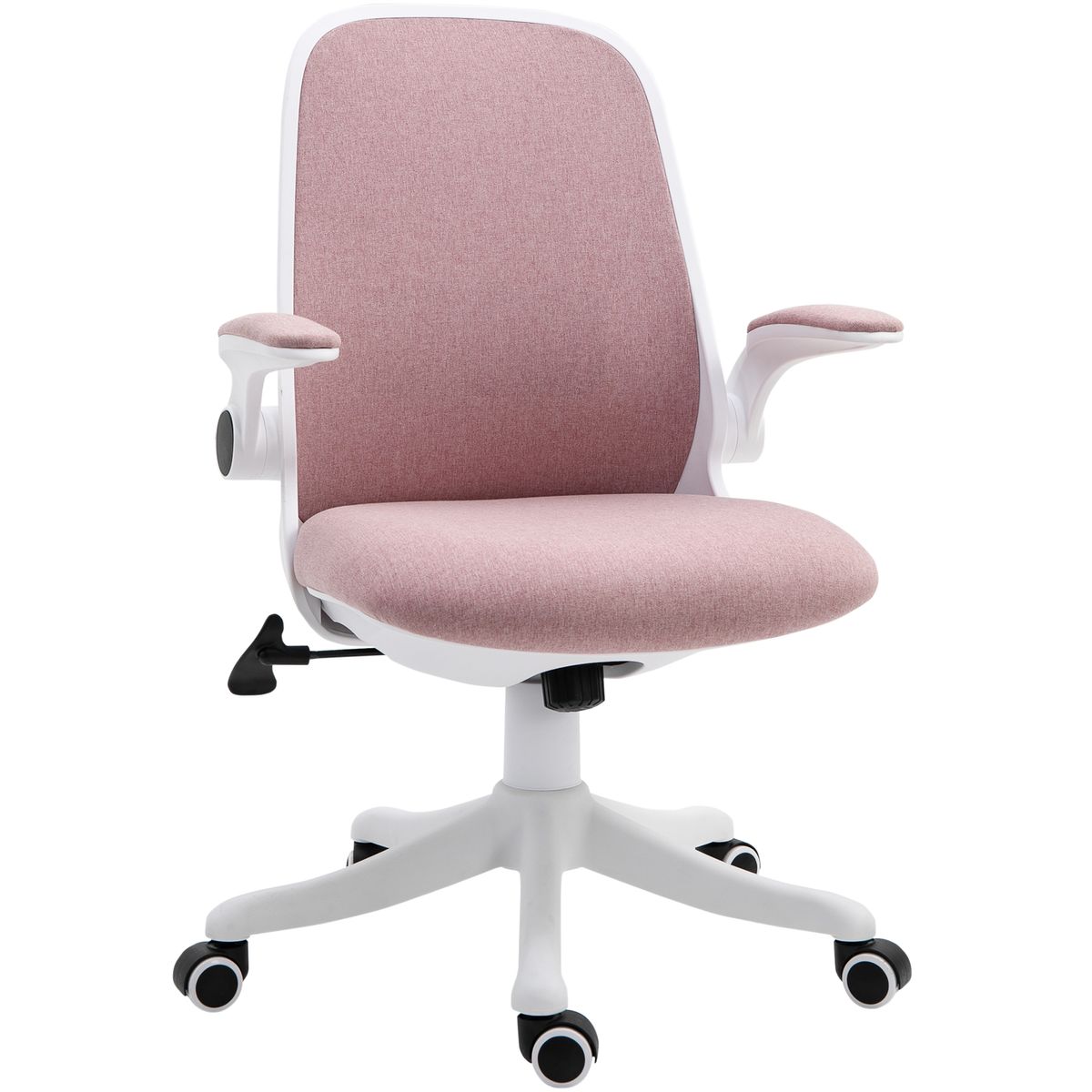 Silla de escritorio Ozono Vinsetto basculante con altura ajustable rosa 94-104x62,5x60 cm