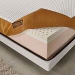 Colchón viscoelástico Matris Deluxe Latex Premium 100% blanco/ocre 26 cm