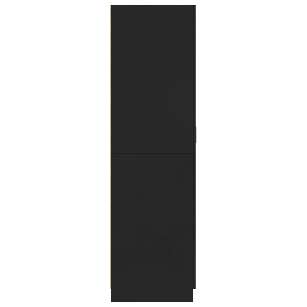 Armario Uma 2 puertas batientes negro 180x80x52 cm
