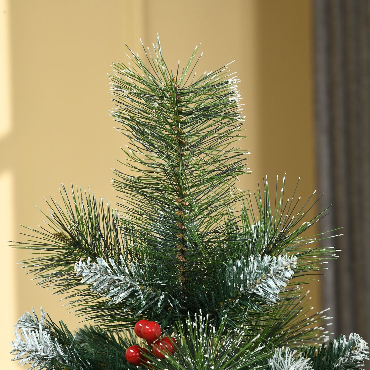 Árbol de Navidad Homcom con 38 bayas 360 ramas verde Ø65x150 cm