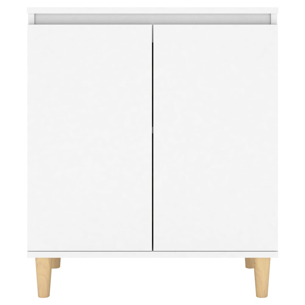 Aparador Río 2 puertas patas madera blanco 70x60x35 cm