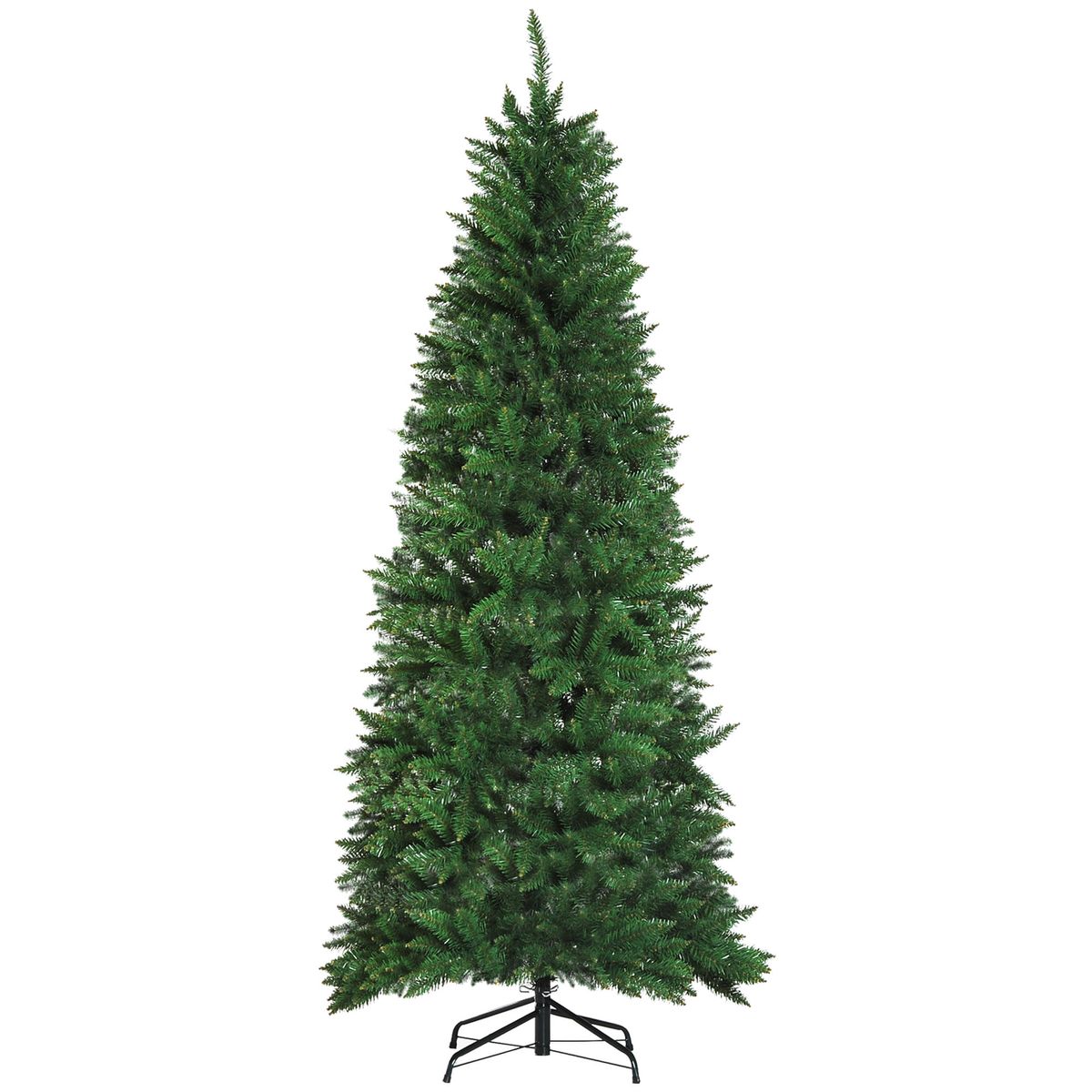 Árbol de Navidad Homcom 865 ramas con soporte verde Ø210 cm