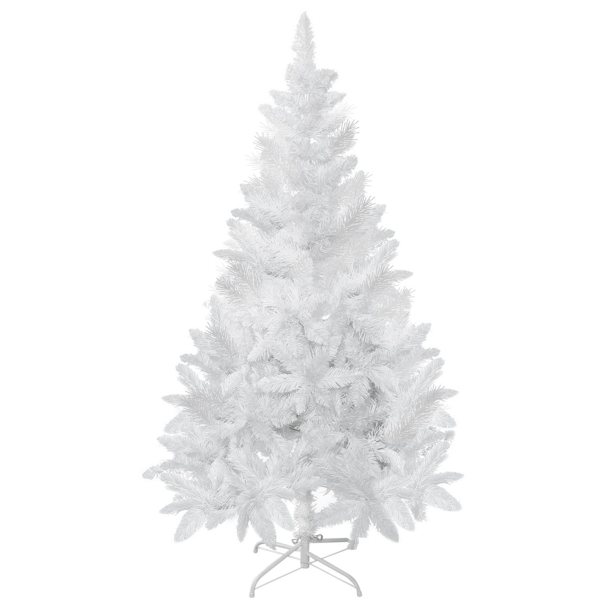 Árbol de Navidad Homcom 358 ramas blanco Ø88x150 cm