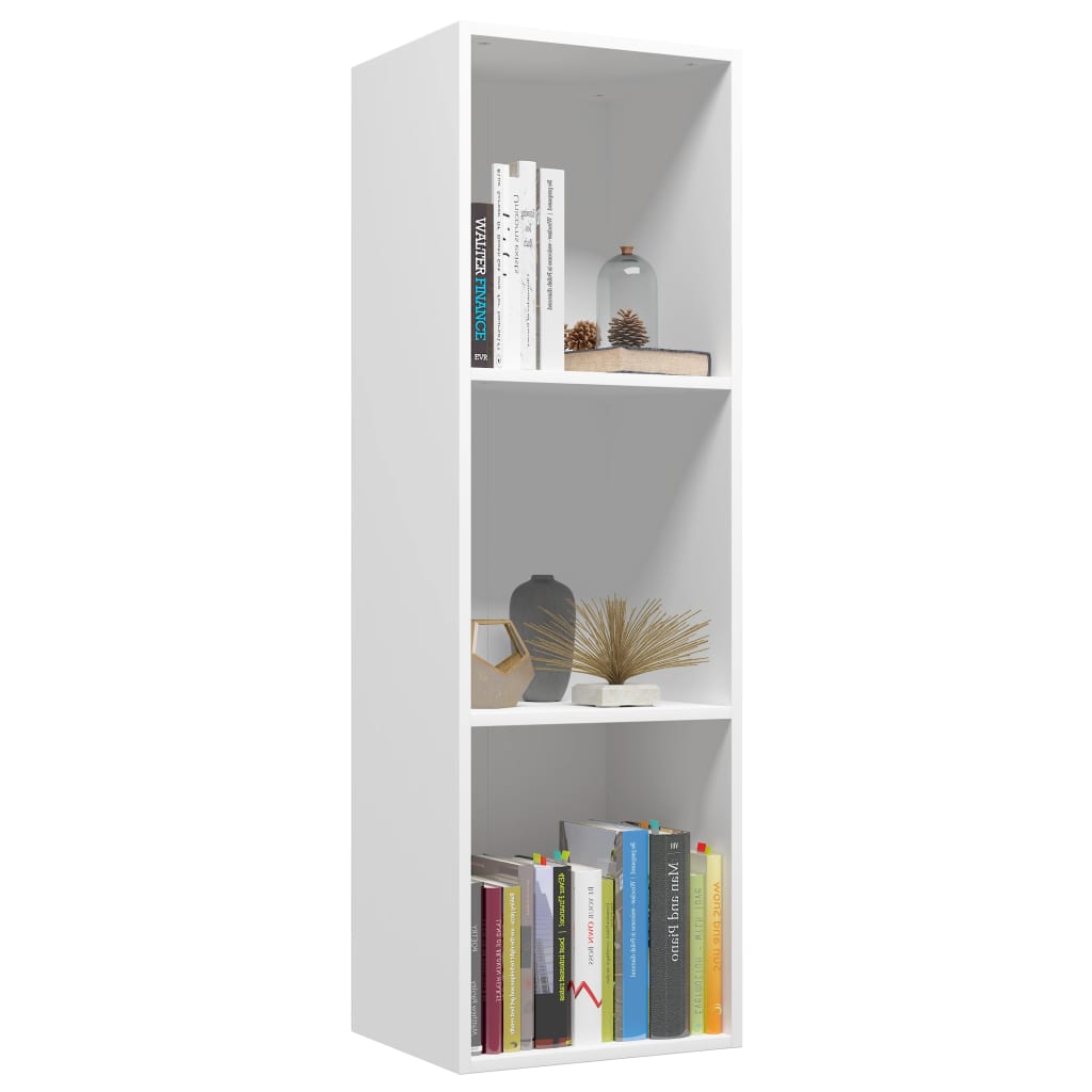 Estantería Gorki 3 niveles blanco 114x36x30 cm