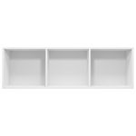 Estantería Gorki 3 niveles blanco 114x36x30 cm