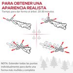 Pack de 2 árboles de Navidad Homcom con bayas y piñas verde Ø48x90 cm
