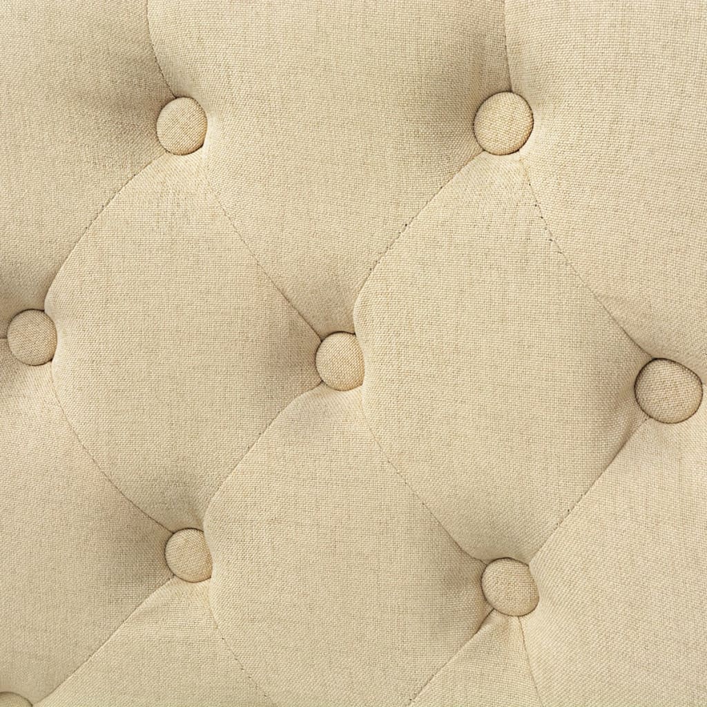 Pack de 2 sillas Cala respaldo alto crema 95,5x52x60 cm detalle