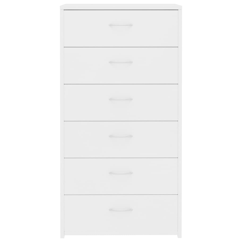Aparador Iria 6 cajones blanco 96x50x34 cm