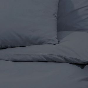 Juego de funda nórdica de edredón + almohada microfibra antracita