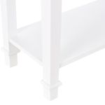 Recibidor Smile Homcom con cajón + 2 estantes blanco 80,5x75,6x27,5 cm detalle