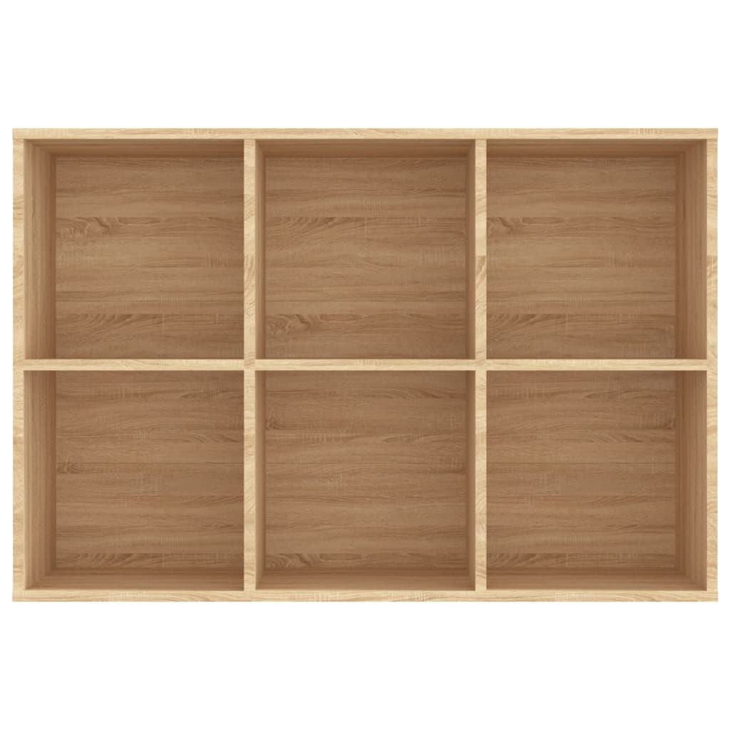 Estantería Rimal 6 compartimentos natural 98x66x30 cm