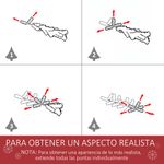 Árbol de Navidad nevado Homcom 521 ramas base plegable verde/blanco Ø90x150 cm