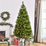 Árbol de Navidad Homcom tipo pino 505 ramas verde 210 cm