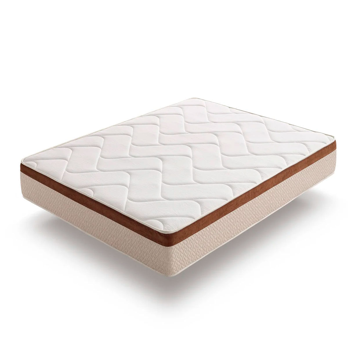 Colchón Real Bio Confort tecnología Visco Grafeno blanco/marrón 25 cm
