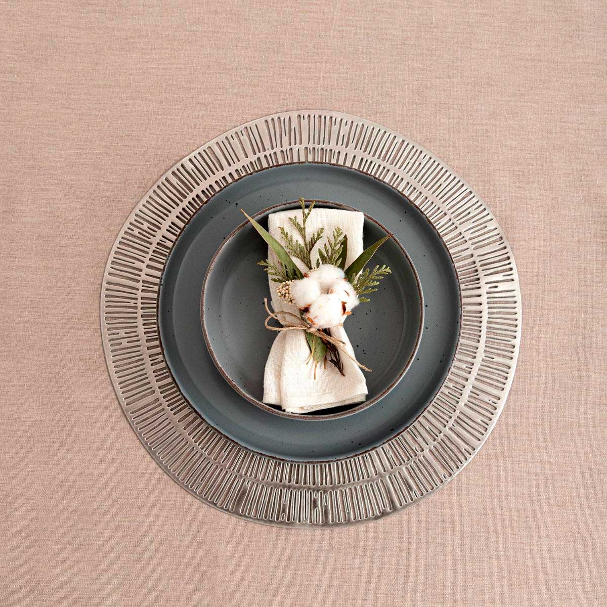 Vajilla Duna Quid 12 piezas 4 servicios diseño elegante gris