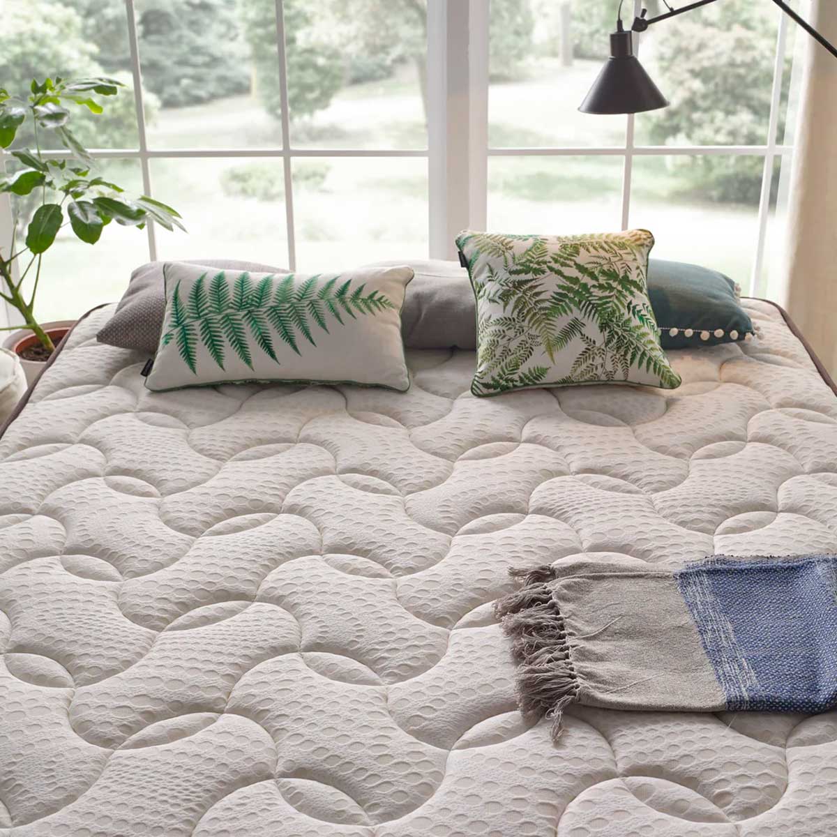 Colchón viscoelástico Dream Confort descanso natural y terapéutico blanco 26 cm