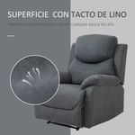 Sillón Olite reclinable extra acolchado gris 105,5x97x96 cm