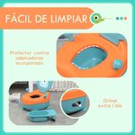 Orinal infantil Zonekiz con tapa antideslizante diseño Alien azul 22,2x35,7x35,6 cm