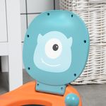 Orinal infantil Zonekiz con tapa antideslizante diseño Alien azul 22,2x35,7x35,6 cm