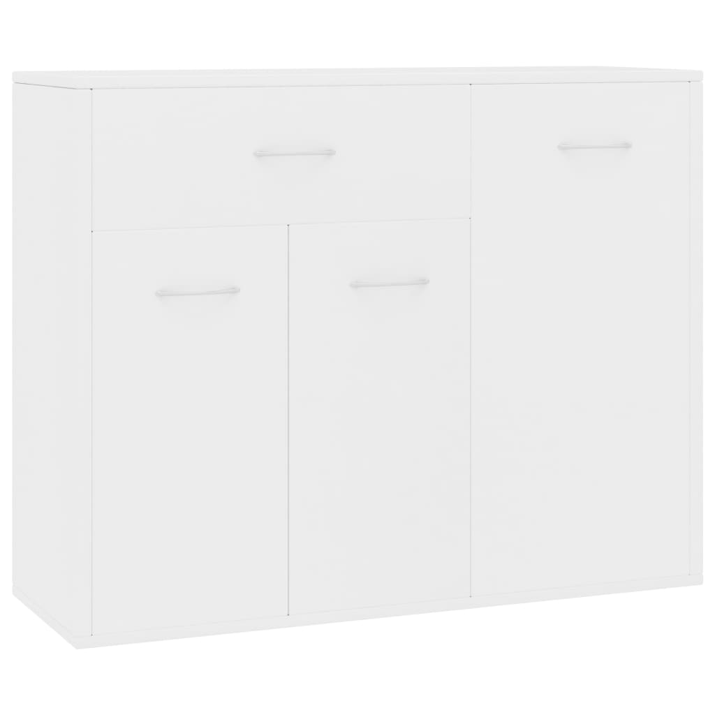 Aparador Miyama 3 puertas + 1 cajón blanco 70x88x30 cm