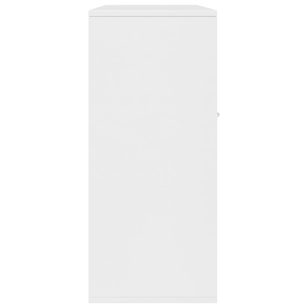 Aparador Miyama 3 puertas + 1 cajón blanco 70x88x30 cm