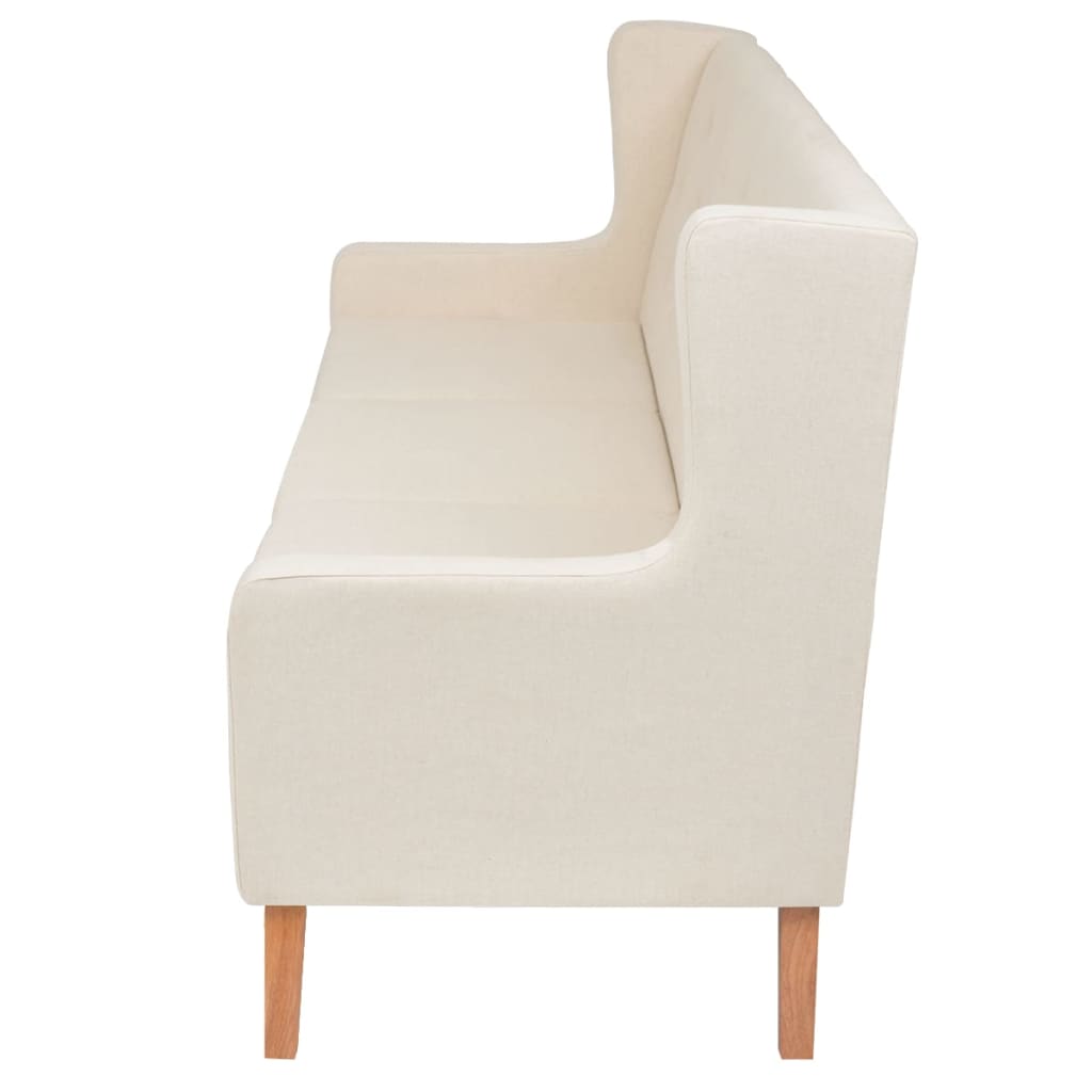 Conjunto de sofás Andrade 2 + 3 plazas crema