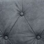 Sillón Santa Cruz tapizado de tela gris 70x72x68 cm