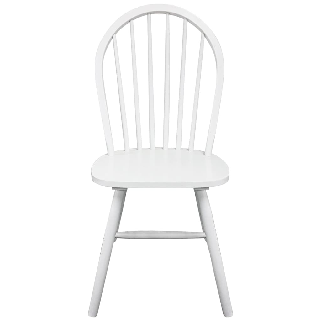 Pack de 2 sillas de comedor Calama madera de caucho blanco 94x46,5x52 cm